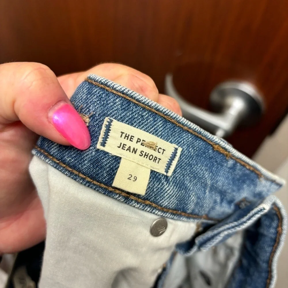 Madewell The Perfect Jean Short Snyder Wash Tencel Edition
